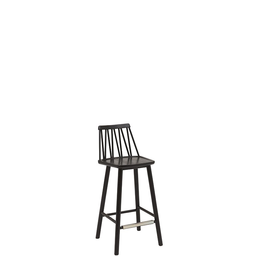 ZigZag barstol ask svart 63 cm